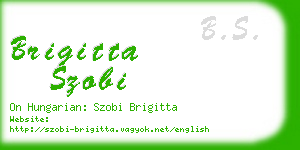 brigitta szobi business card